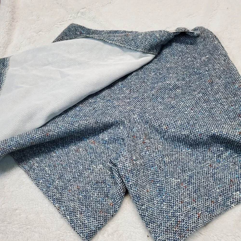 Vintage Ship n' Shore Blue White Tweed Skort Girl Tween 16 XL Retro Femininej‎